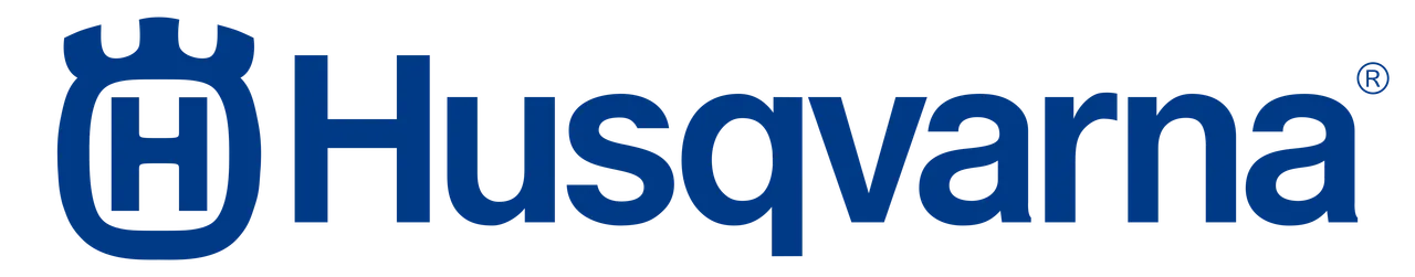 Logo Husqvarna — marca parceira da frota CLM