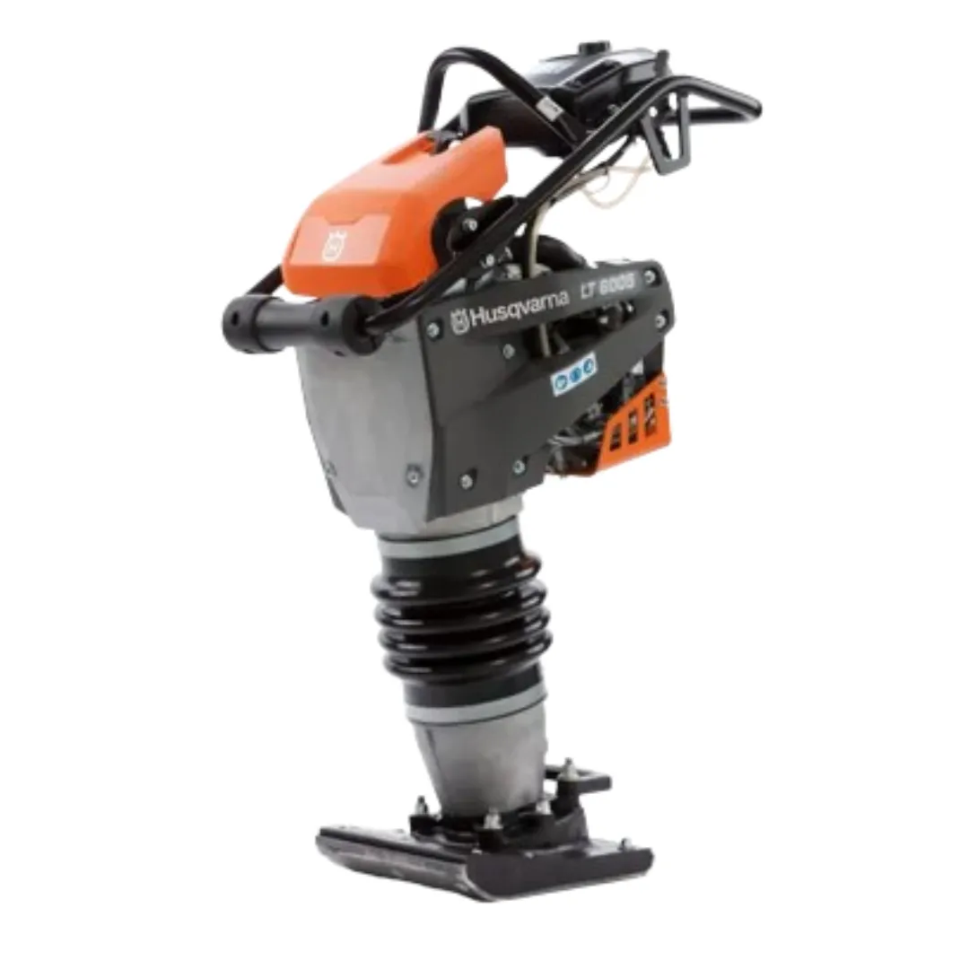 Compactador de solo 4T (sapo) — Husqvarna LT 6005 — locação CLM MS
