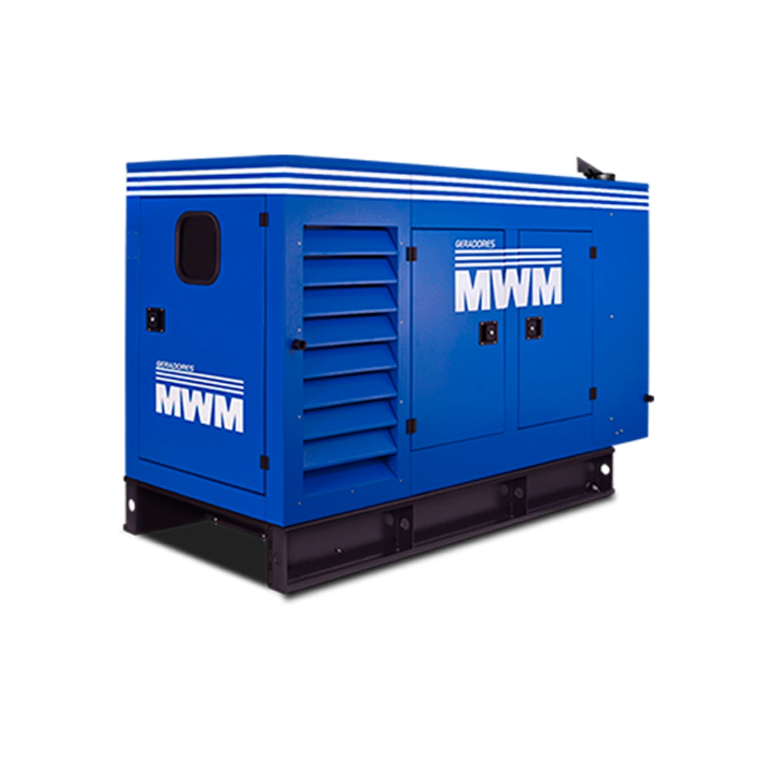 Gerador silenciado 75 kVA diesel — locação CLM MS