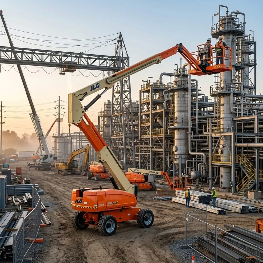 Plataforma articulada JLG 1250AJP Diesel — 41m — locação CLM MS