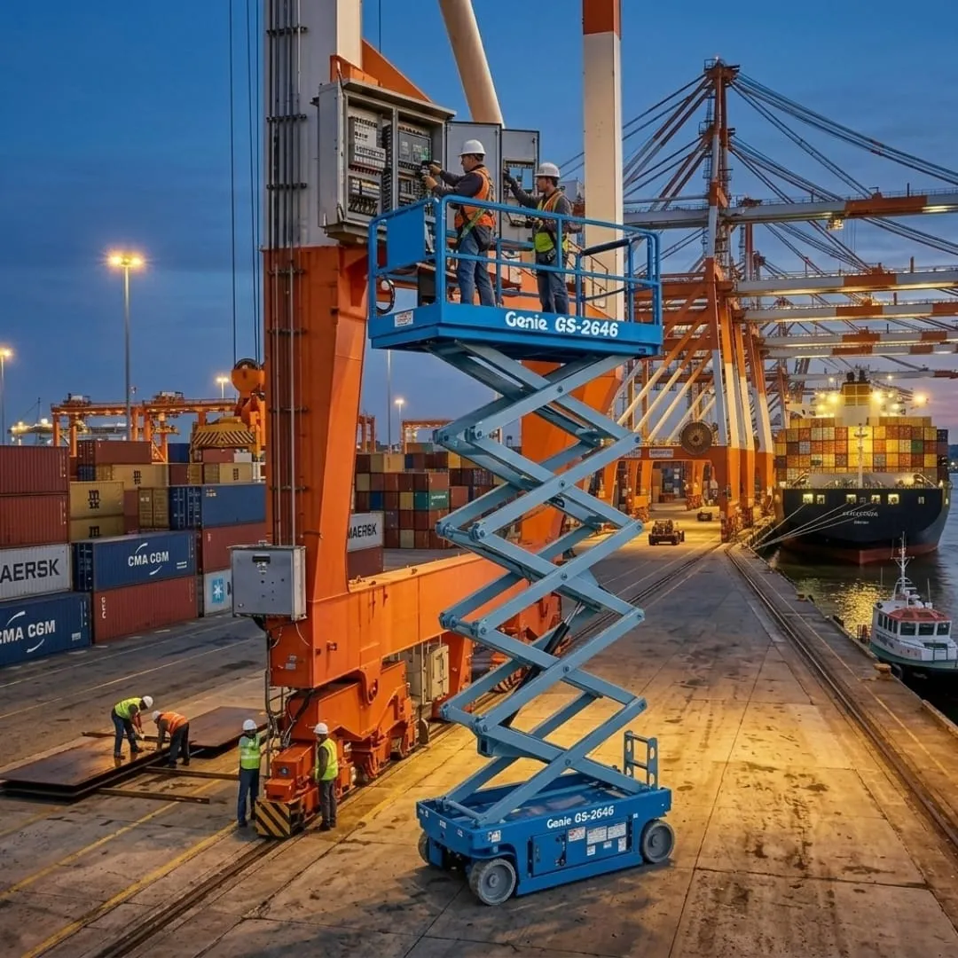 Plataforma tesoura Genie GS2646 — 10m — locação CLM MS