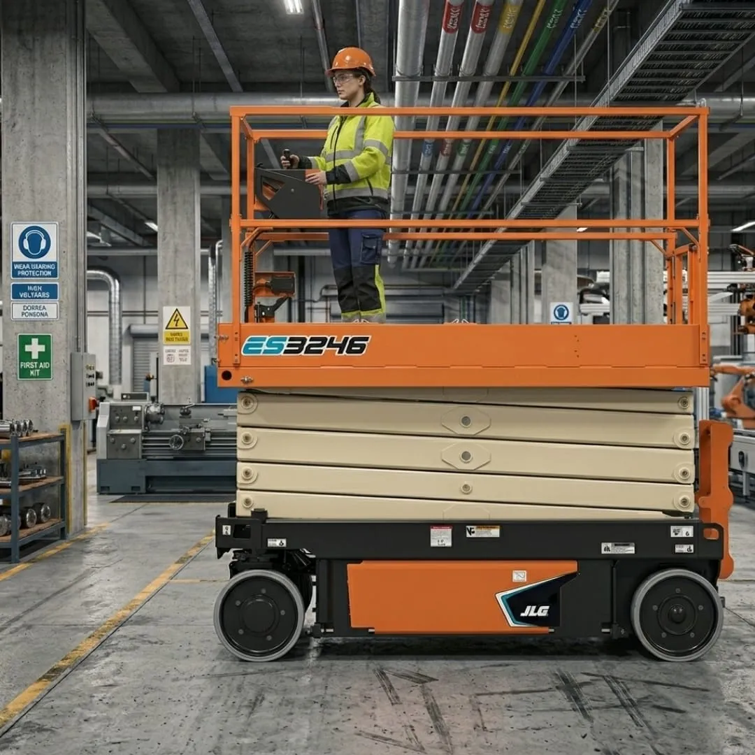 Plataforma tesoura JLG ES3246 — 12m — locação CLM MS