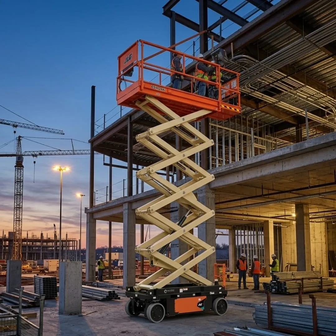 Plataforma tesoura JLG ES4046 — 14m — locação CLM MS