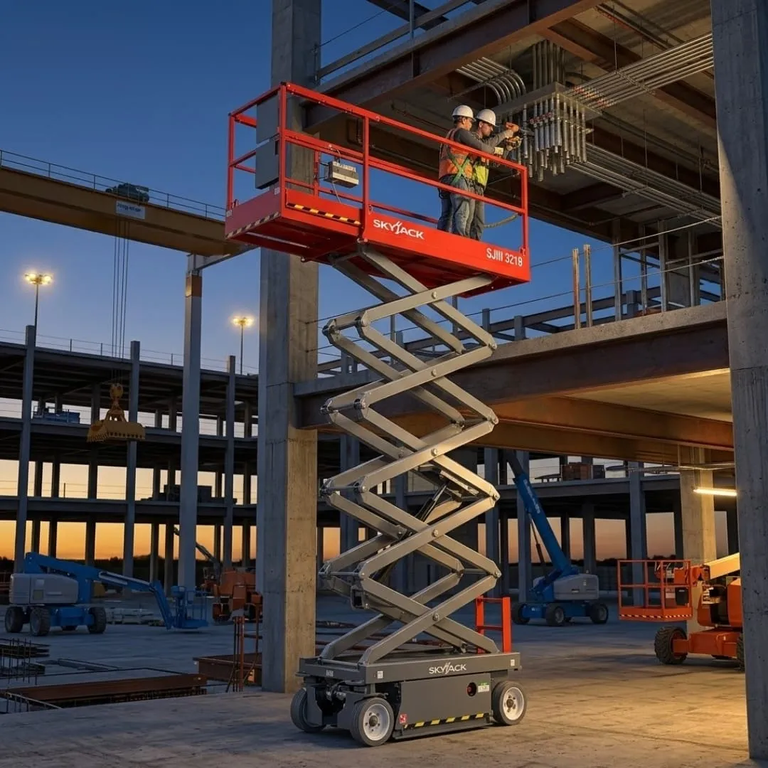 Plataforma tesoura Skyjack SJIII 3219 — 8m — locação CLM MS