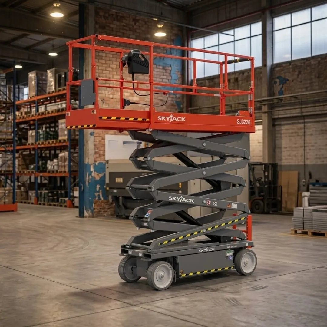 Plataforma tesoura Skyjack SJIII 3226 — 10m — locação CLM MS