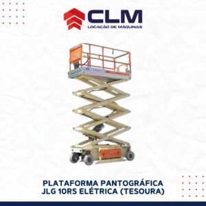 Locação de PLATAFORMA PANTOGRÁFICA JLG 10RS ELÉTRICA (PTA TESOURA)