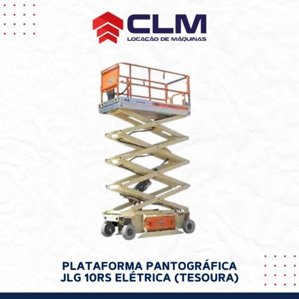 Locação de PLATAFORMA PANTOGRÁFICA JLG 10RS ELÉTRICA (PTA TESOURA)