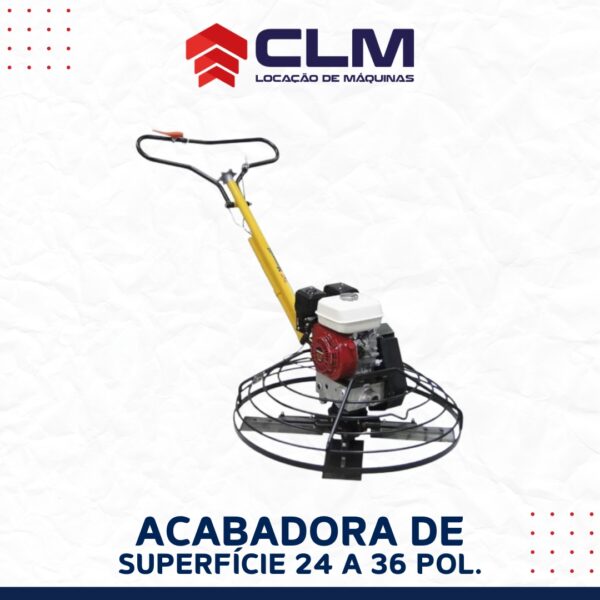 Locação de ACABADORA DE SUPERFÍCIE 24 A 36 POL. (Bailarina Polidora)