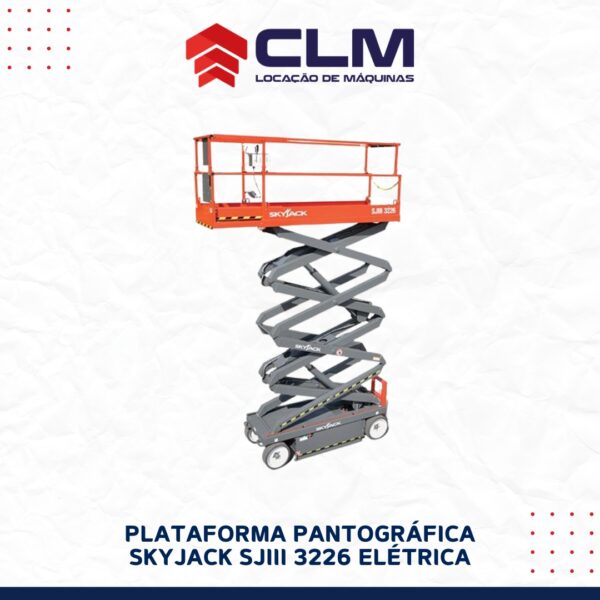 Locação de PLATAFORMA TESOURA SKYJACK SJIII 3226 ELÉTRICA (PTA PANTOGRÁFICA)