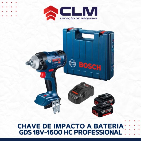 Locação de Chave de impacto Bosch GDS 18V-1600 HC Professional