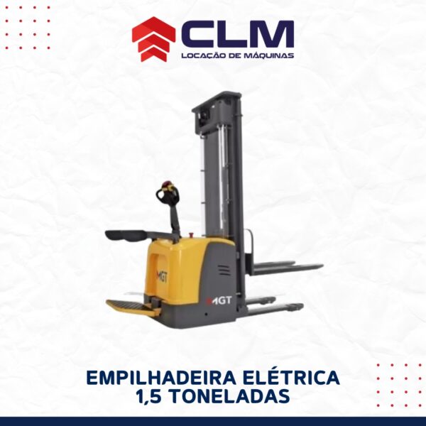 Locação de EMPILHADEIRA ELÉTRICA 1,5 TONELADAS