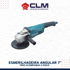 Locação de ESMERILHADEIRA ANGULAR 7”