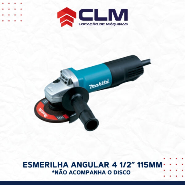 Locação de ESMERILHADEIRA ANGULAR 4 1/2”