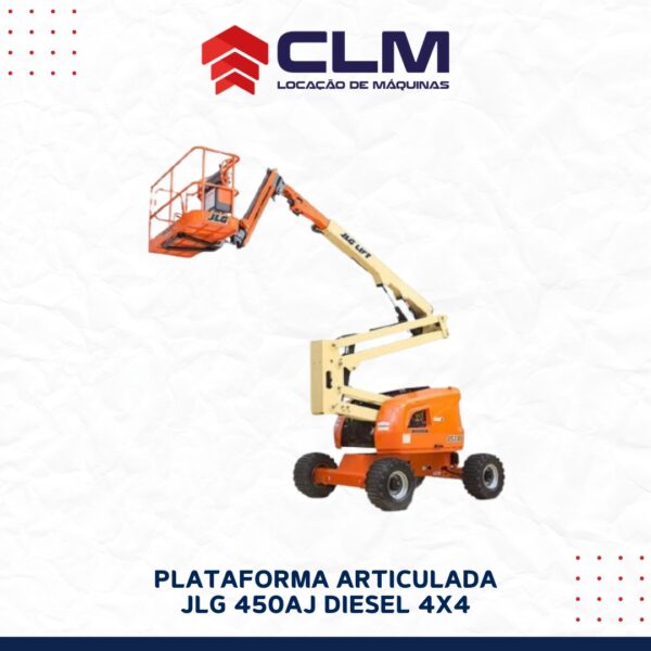Locação de PLATAFORMA ARTICULADA JLG 450AJ DIESEL 4X4 (PTA GIRAFA)