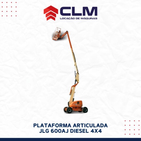 Locação de PLATAFORMA ARTICULADA JLG 600AJ DIESEL 4X4 (PTA GIRAFA)