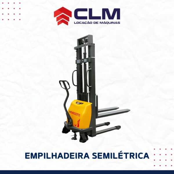 Locação de Empilhadeira Semieletrica Menegotti Mes 1.5 Ton X 3000 V2