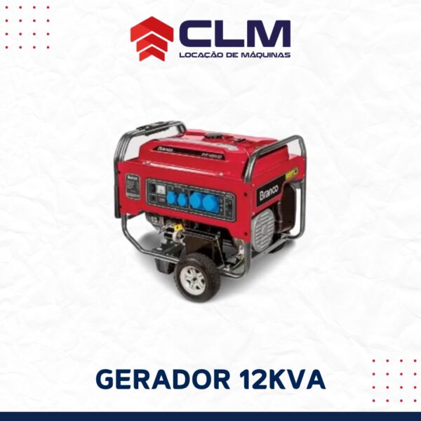 Locação de GERADOR A GASOLINA 12KVA
