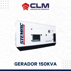 Locação de GRUPO GERADOR 150 KVA A DIESEL