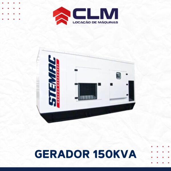 Locação de GRUPO GERADOR 150 KVA A DIESEL