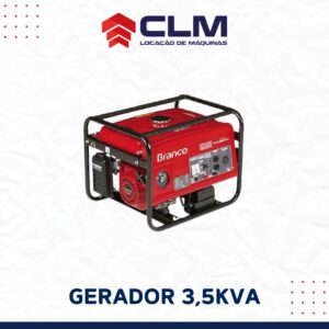 Locação de GERADOR A GASOLINA 3,5 KVA