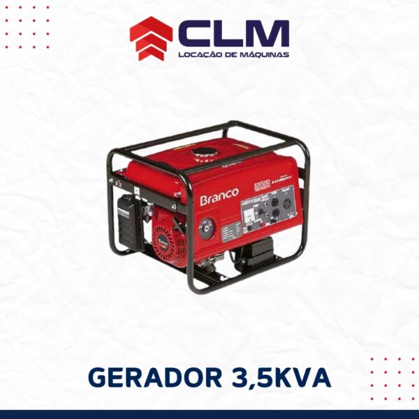 Locação de GERADOR A GASOLINA 3,5 KVA