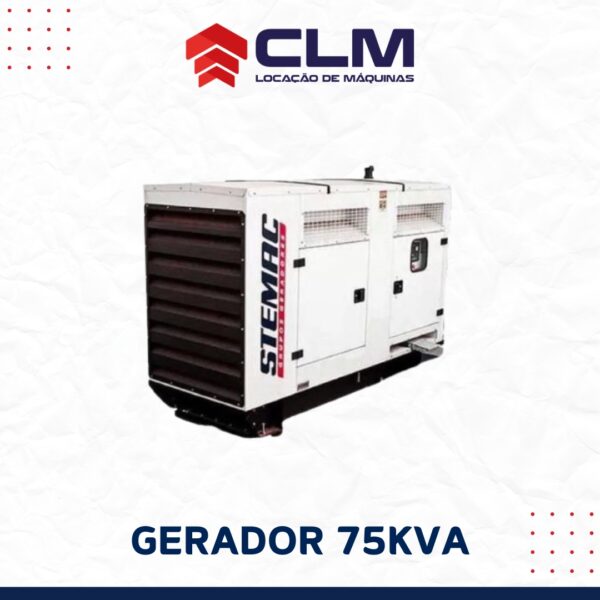 Locação de GRUPO GERADOR 75 KVA A DIESEL