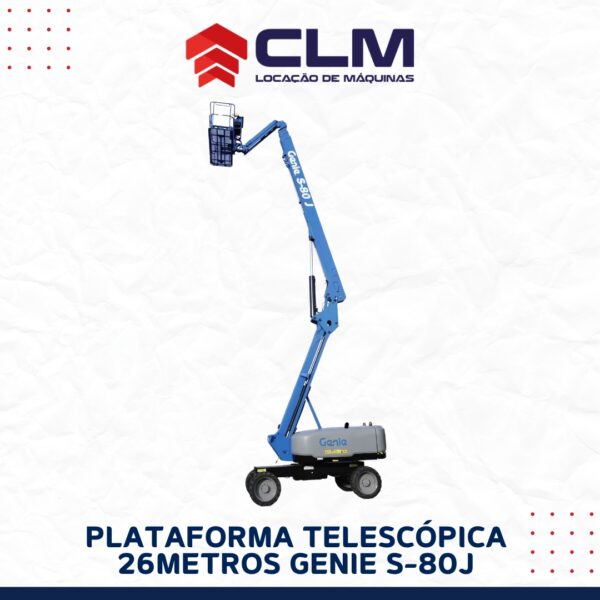 Locação de Genie S-80J 26metros