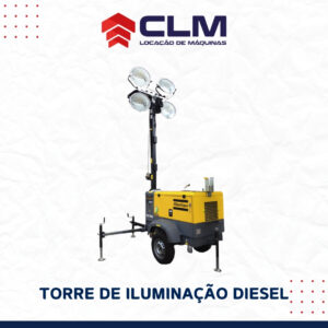 Locação de TORRE DE ILUMINAÇÃO – 4000 WATTS DIESEL QLT M20
